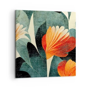 Bild auf Leinwand - Leinwandbild - Hitze der Tropen und Kühle des Grüns - 50x50 cm