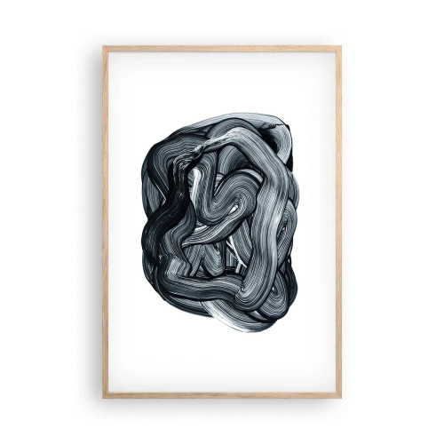 Poster in einem Rahmen aus heller Eiche - Es ist nicht so einfach - 61x91 cm