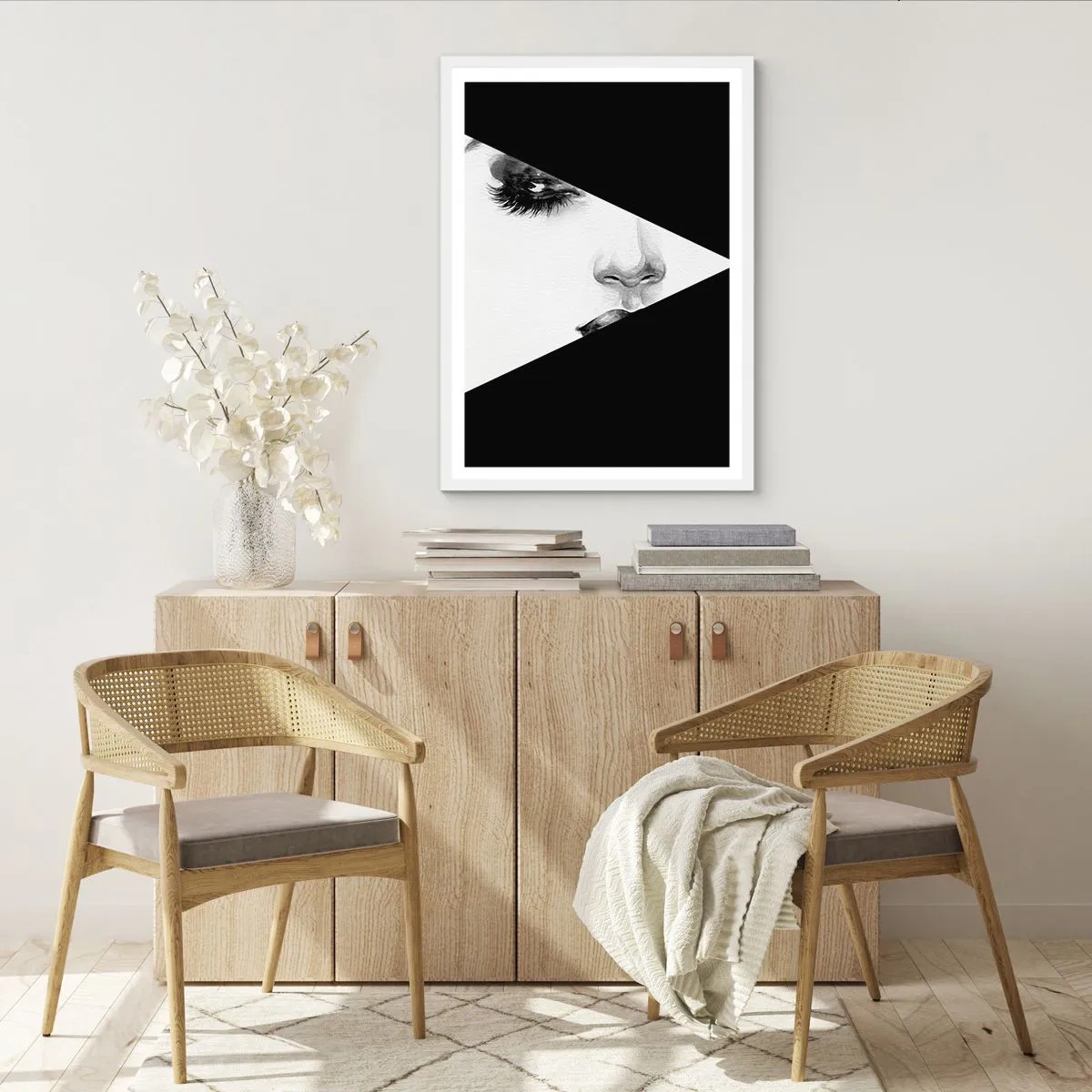 Poster in einem weißen Rahmen - Immer unentdeckt - 61x91 cm