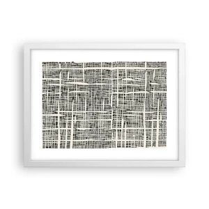 Poster in einem weißen Rahmen - Gewebte Komposition - 40x30 cm