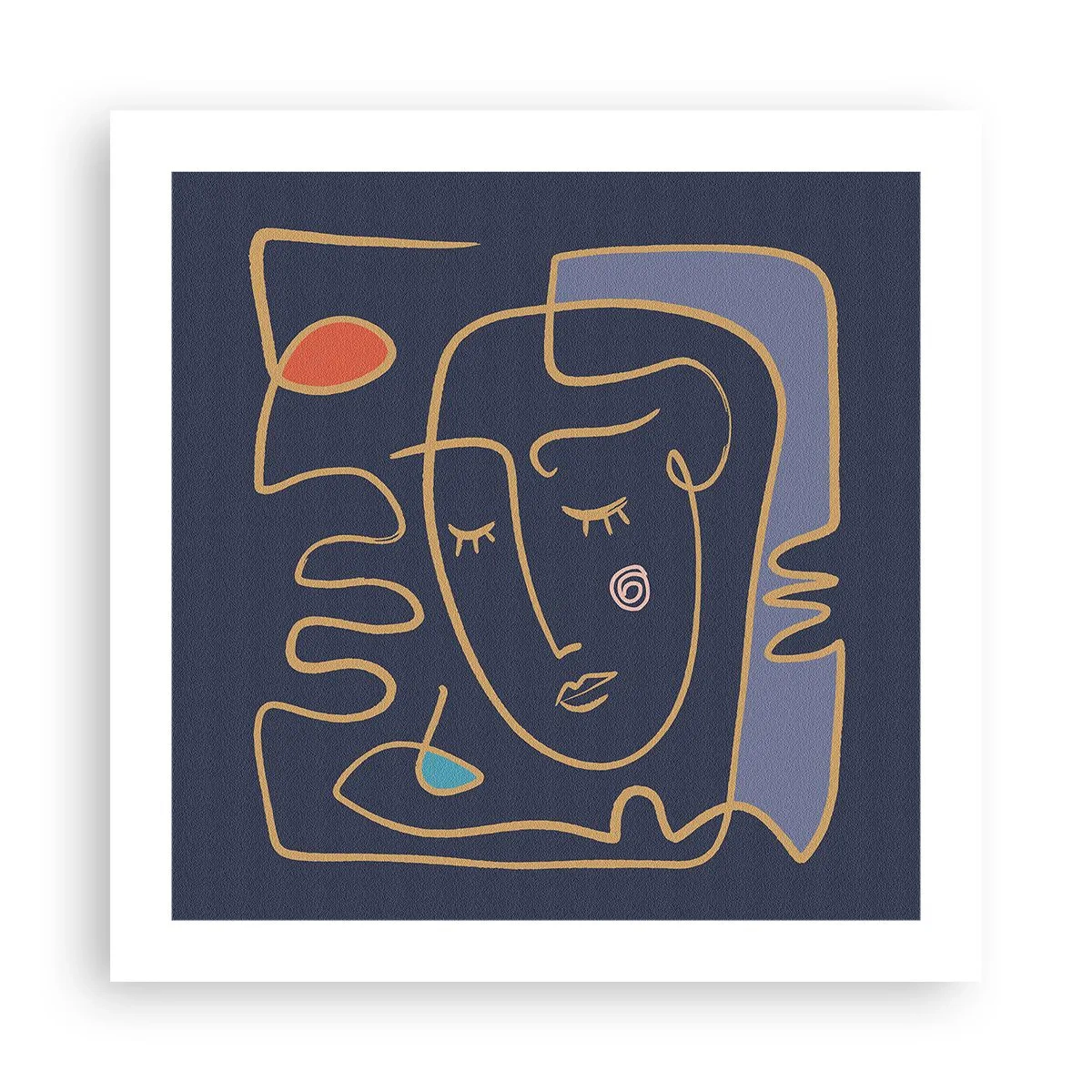 Poster - In Gedanken - 50x50 cm