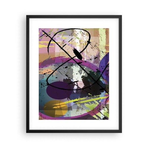 Poster in einem schwarzem Rahmen - Du kannst geradeaus oder umhergehen - 40x50 cm