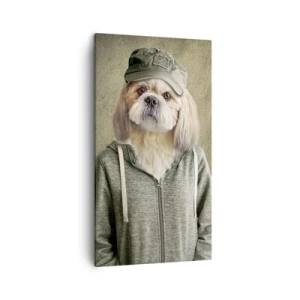 Bild auf Leinwand - Leinwandbild - ich bevorzuge Gelassenheit - 45x80 cm