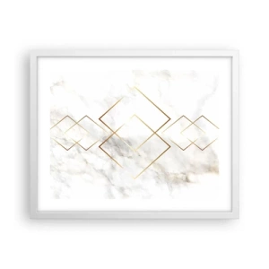 Poster in einem weißen Rahmen - Ein Blick in die Unendlichkeit - 50x40 cm