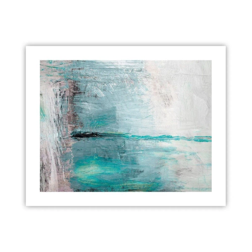Poster - Horizontal in Blau - 50x40 cm