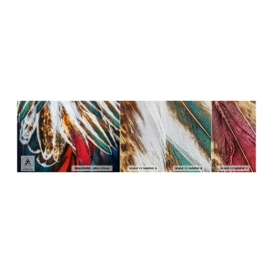Fototapeten Muster Premium Canvas - Geheimnisse des Fliegens - Abstraktion, Stück, Boho - 100x30 cm