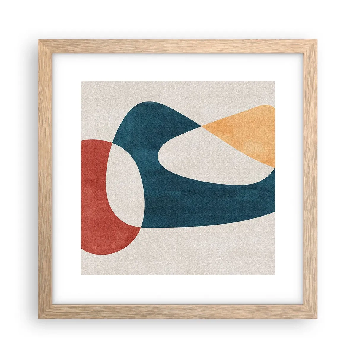 Poster in einem Rahmen aus heller Eiche - Einflüsse und Metamorphosen - 30x30 cm