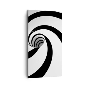 Bild auf Leinwand - Leinwandbild - Dem Wirbel nachgeben? - 45x80 cm