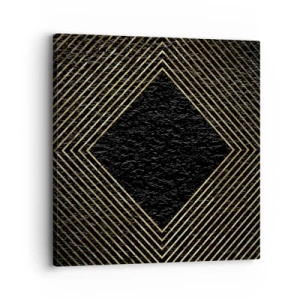 Bild auf Leinwand - Leinwandbild - Geometrie im glamourösen Stil - 30x30 cm