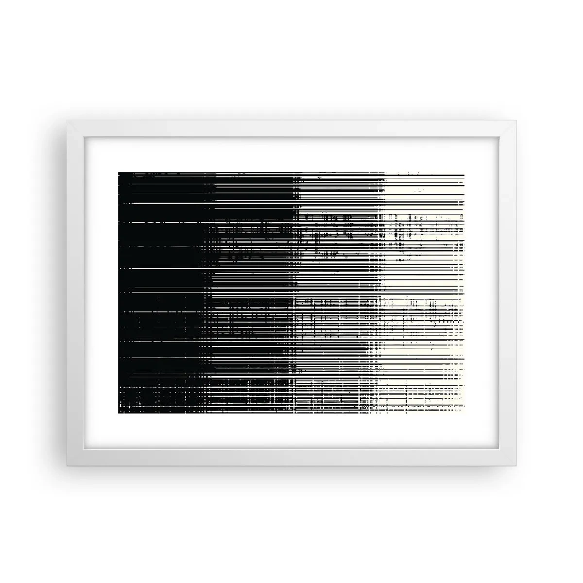 Poster in einem weißen Rahmen - Wellen und Vibrationen - 40x30 cm