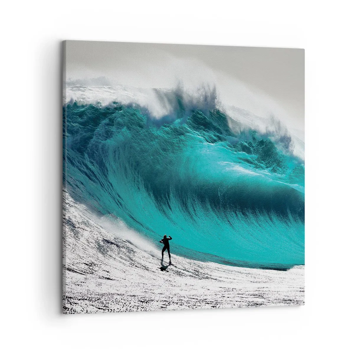 Bild auf Leinwand - Leinwandbild - Herausforderung angenommen - 50x50 cm