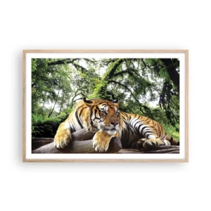 Poster in einem Rahmen aus heller Eiche - Hochachtungsvoll - 91x61 cm