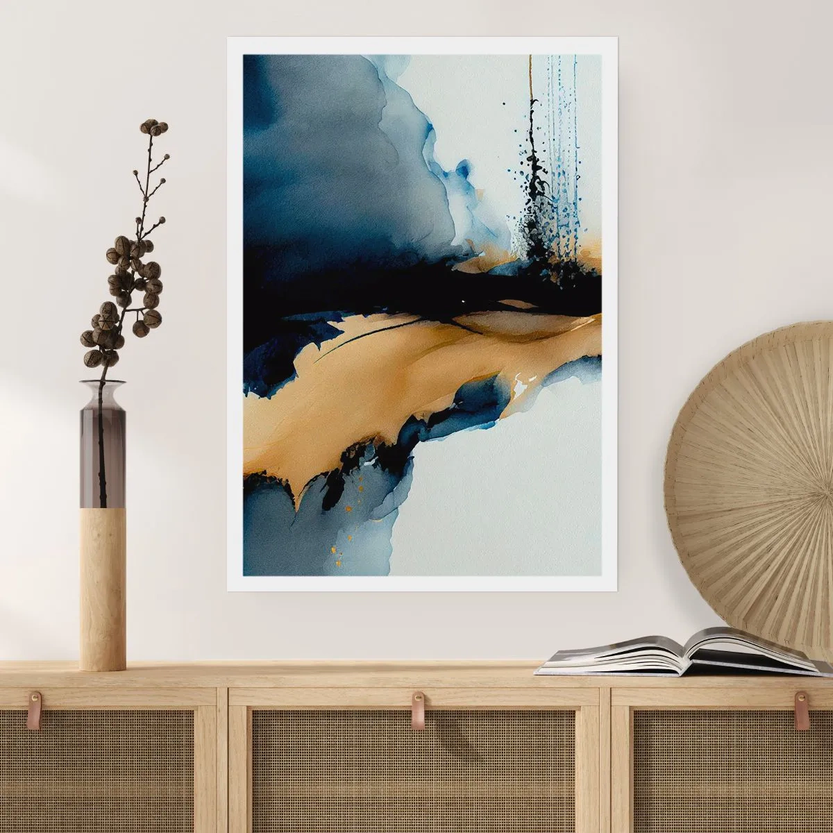 Poster - Hinter dem Vorhang - 30x40 cm