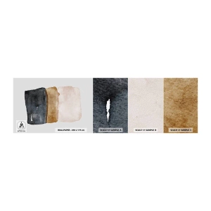 Fototapetenmuster Standard Eco - Die Komposition der Farben der Erde - Abstraktion, Stück, Minimalismus - 100x30 cm