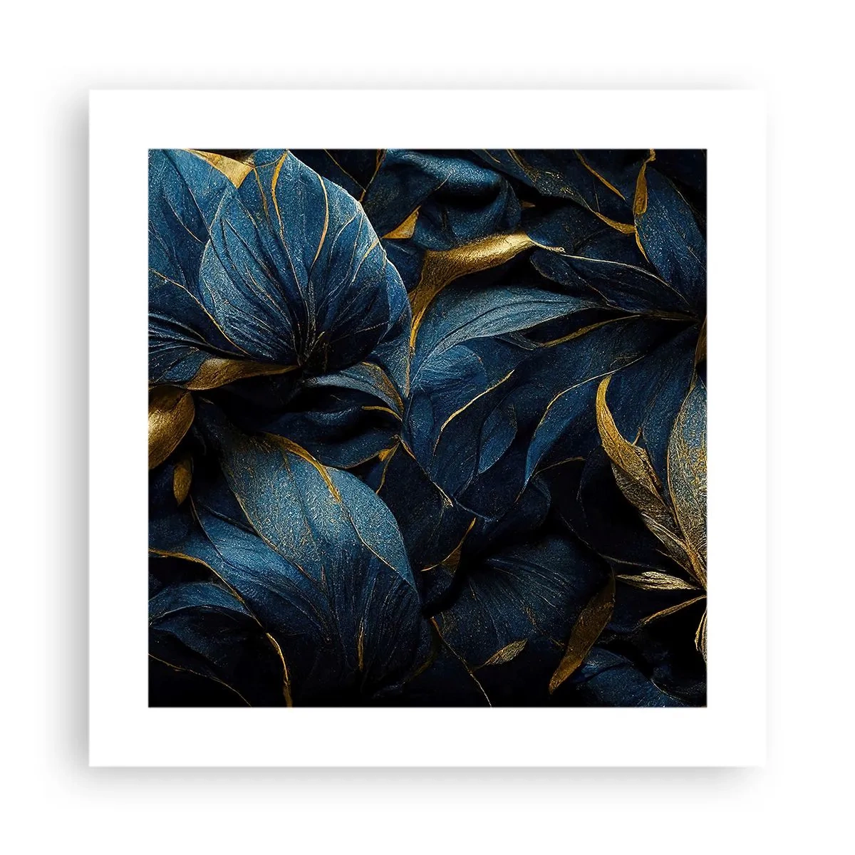 Poster - Mit Gold gefüttert - 40x40 cm