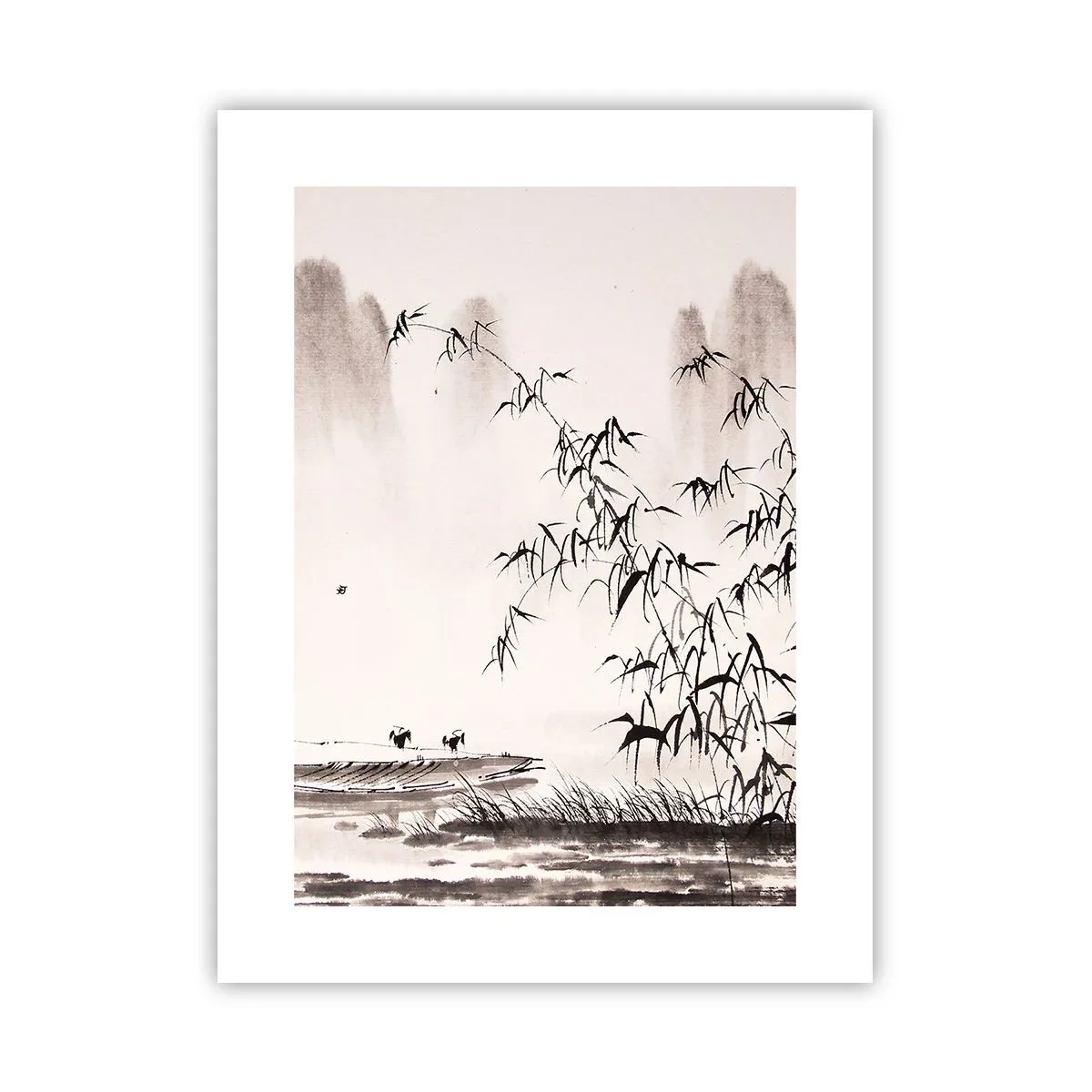 Poster - Die Stille der Reisfelder - 30x40 cm