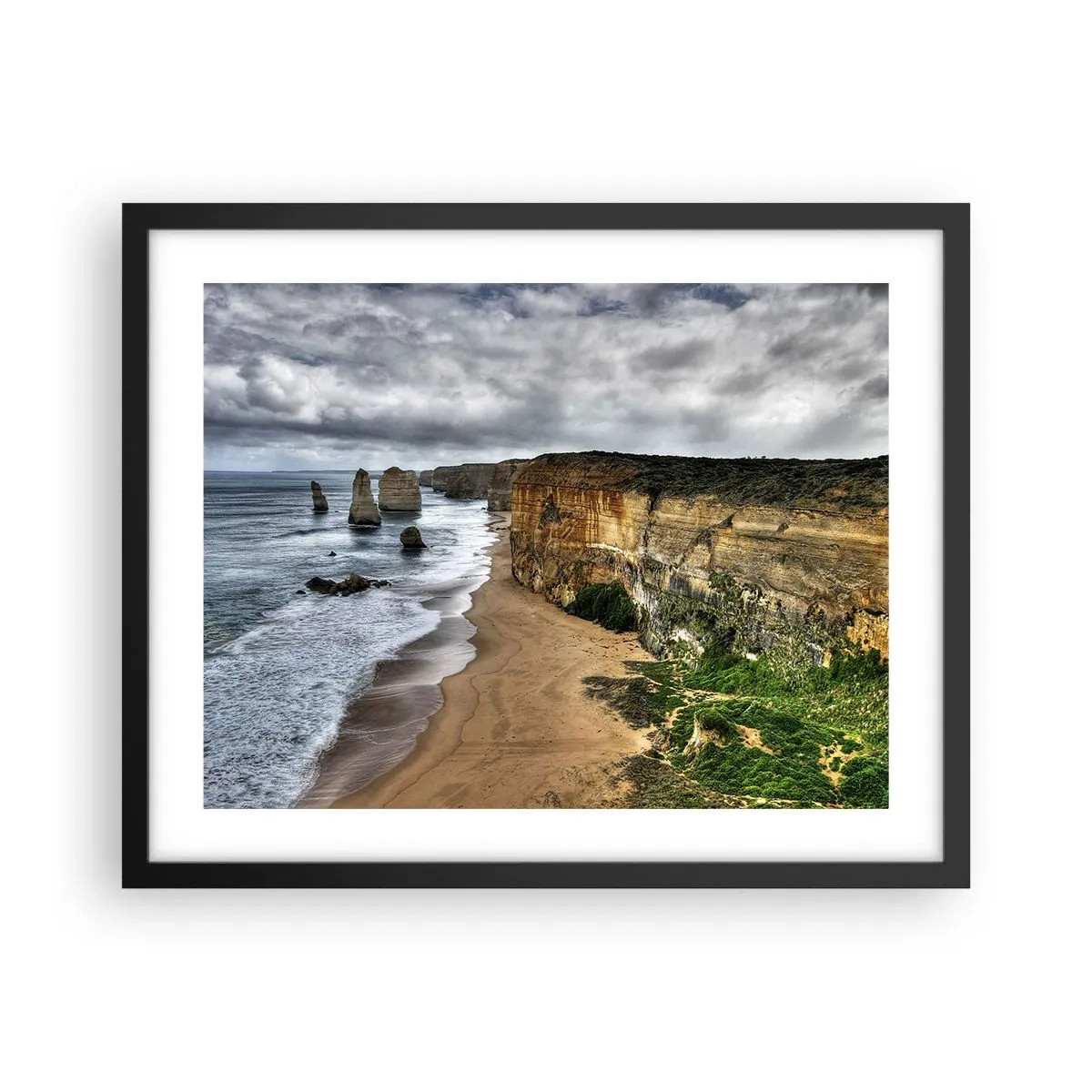 Poster in einem schwarzem Rahmen - Rohe Schönheit - 50x40 cm