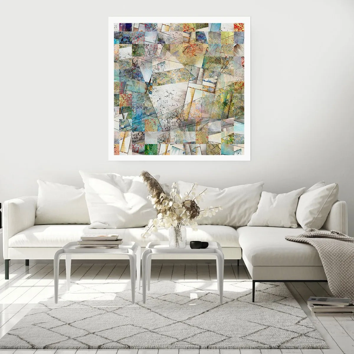 Poster - Geometrische Mischung - 50x50 cm