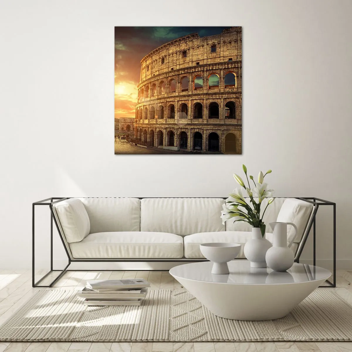 Glasbild - Bild auf glas - Ein kolossaler Eindruck - 30x30 cm