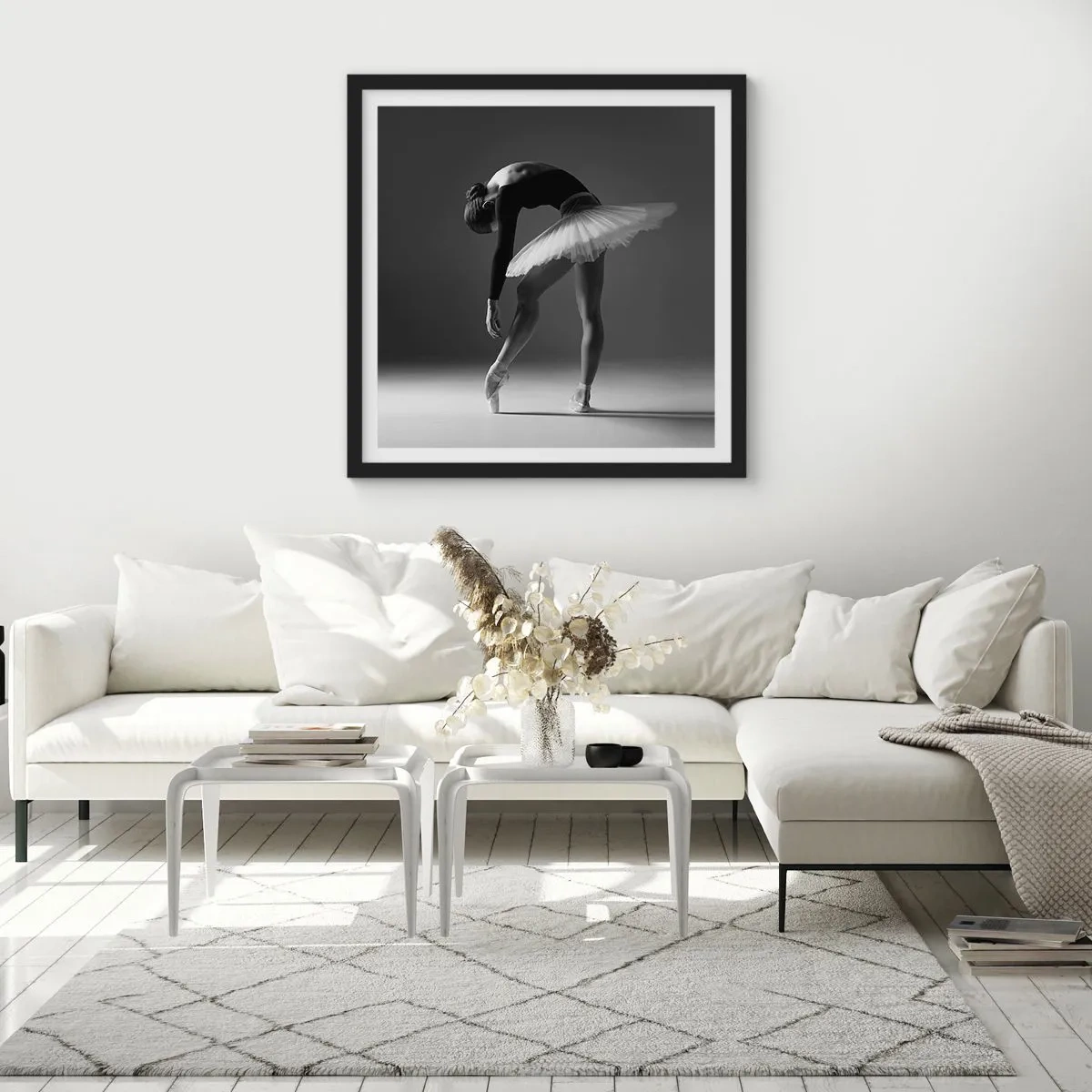 Poster in einem schwarzem Rahmen - Bella Ballerina - 40x40 cm