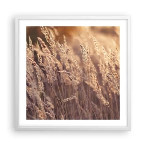 Poster in einem weißen Rahmen - Bereit, den Herbst willkommen zu heißen - 50x50 cm