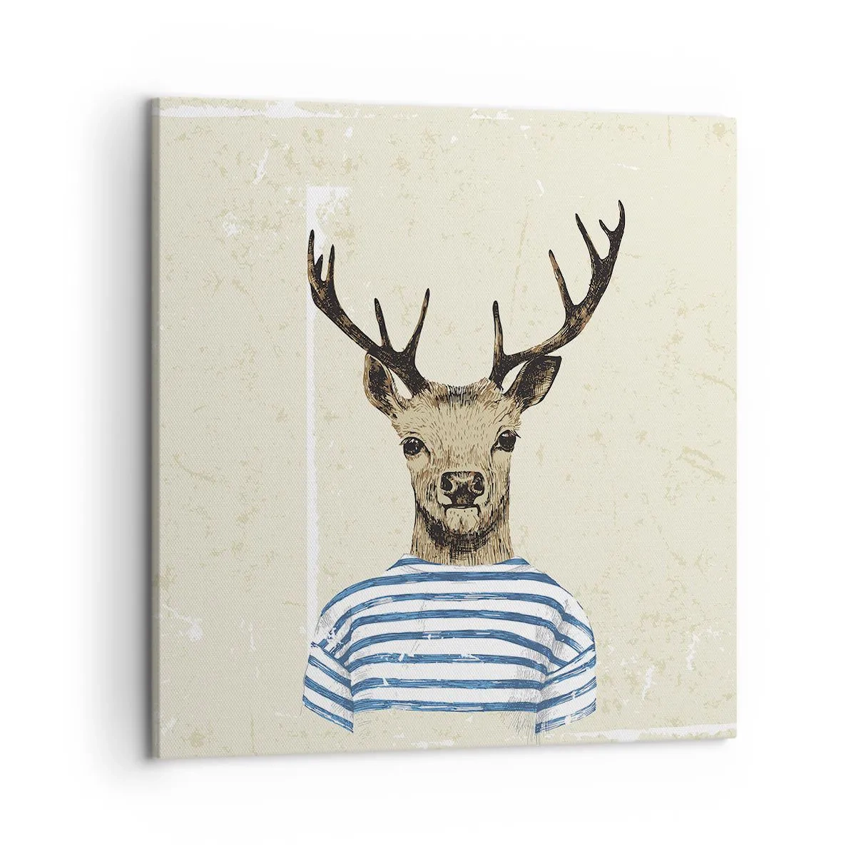 Bild auf Leinwand - Leinwandbild - Weil ich gestreifte T-Shirts mag! - 50x50 cm