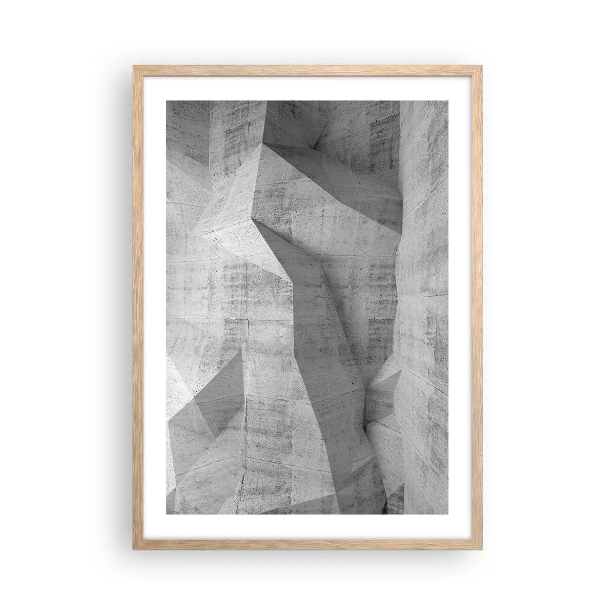 Poster in einem Rahmen aus heller Eiche - Eine echte Herausforderung - 50x70 cm