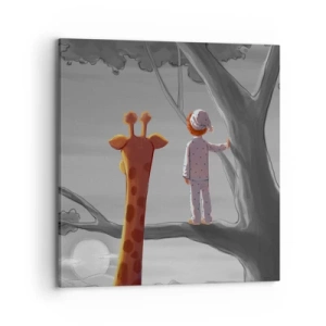 Bild auf Leinwand - Leinwandbild - Das passiert wirklich - 70x70 cm