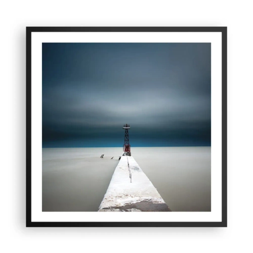 Poster in einem schwarzem Rahmen - Um der Weite zu begegnen - 60x60 cm