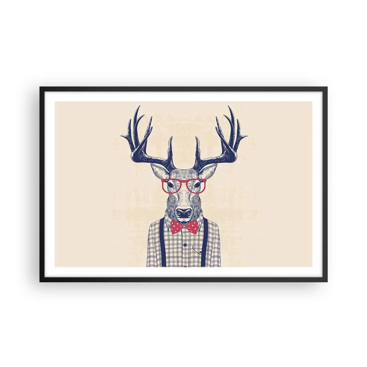 Poster in einem schwarzem Rahmen - Eine lustige Extravaganz - 91x61 cm