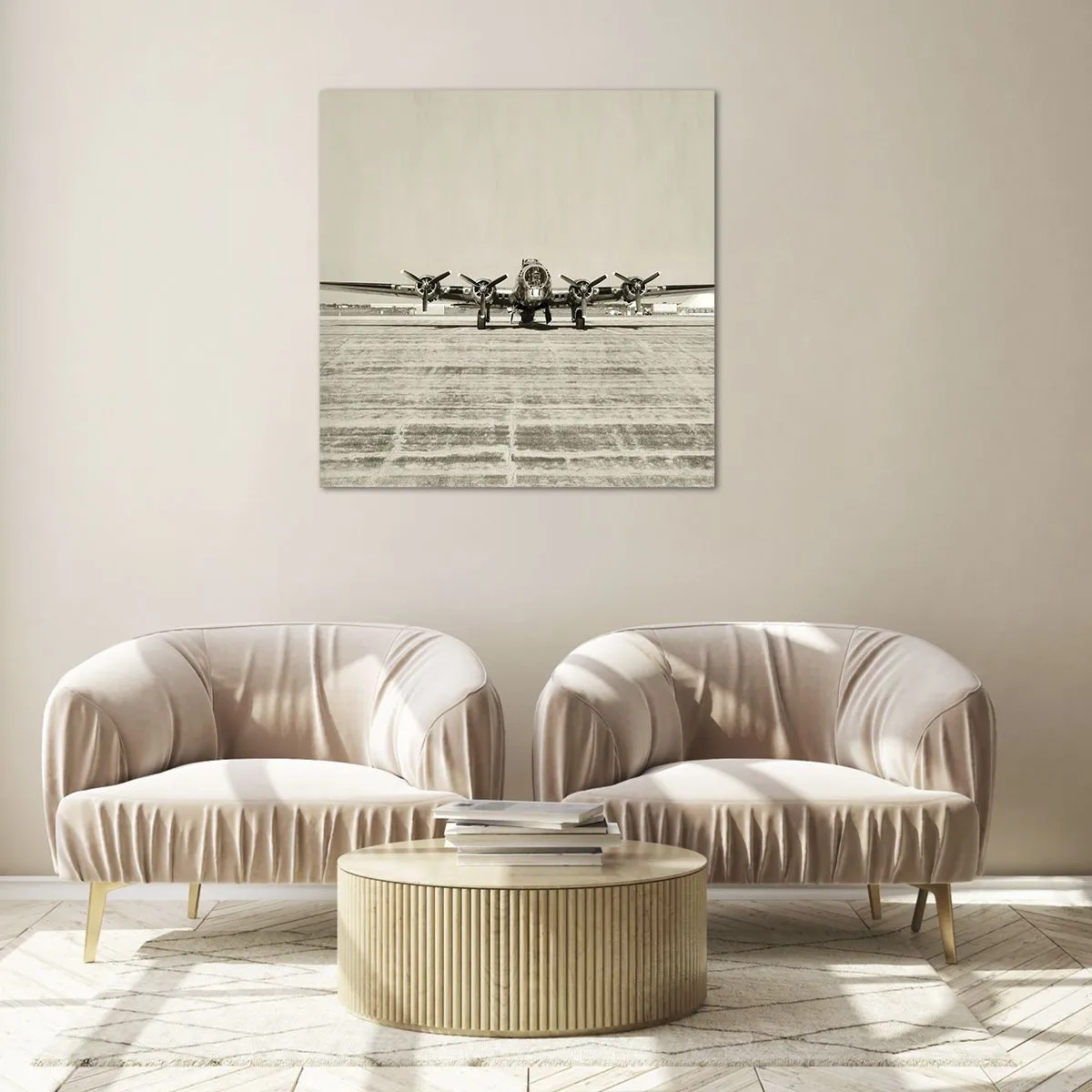 Glasbild - Bild auf glas - Wie immer bereit - 70x70 cm