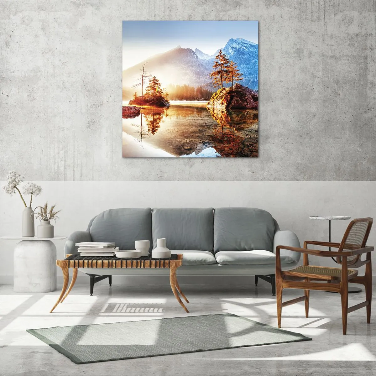 Glasbild - Bild auf glas - Natur in neuem Licht - 30x30 cm