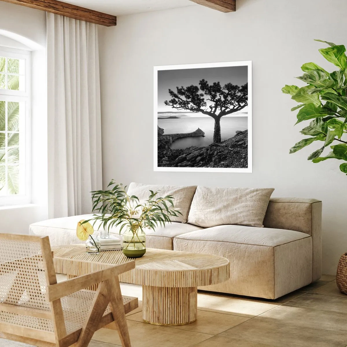 Poster - Stille bis zum Horizont - 50x50 cm