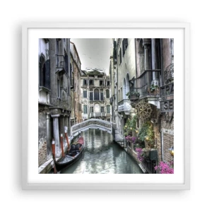 Poster in einem weißen Rahmen - Seit Jahrhunderten in stiller Besinnung - 50x50 cm