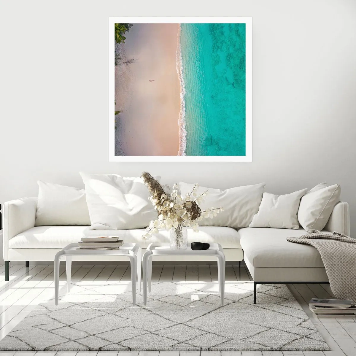 Poster - Paradiesstrand - 60x60 cm