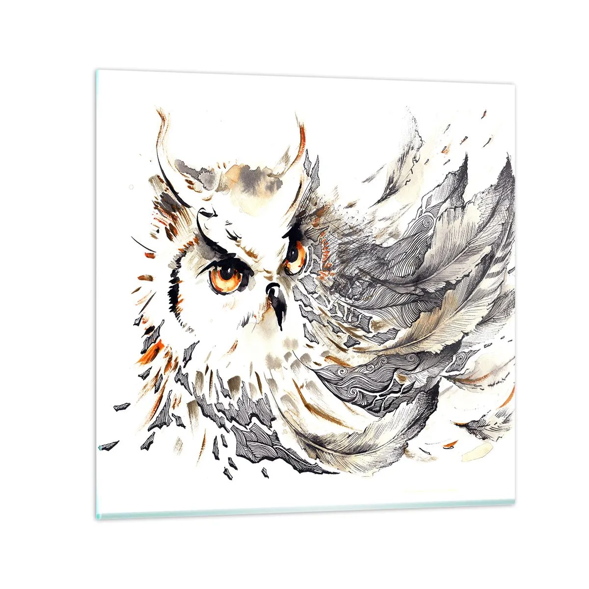 Glasbild - Bild auf glas - Sie kam aus der Welt der Magie - 50x50 cm