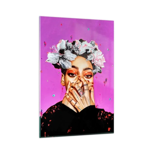 Glasbild - Bild auf glas - Bisschen verrückt - 80x120 cm