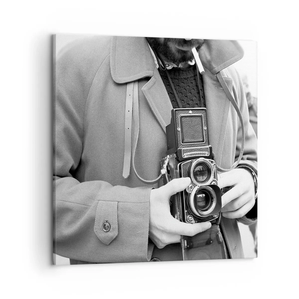 Bild auf Leinwand - Leinwandbild - Retro-Stil - 50x50 cm
