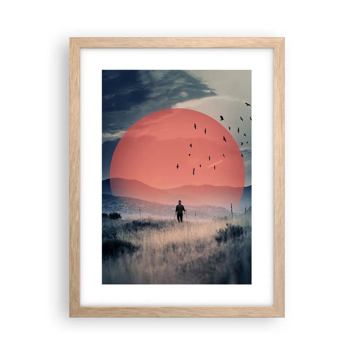 Poster in einem Rahmen aus heller Eiche - In eigenen Elementen - 30x40 cm