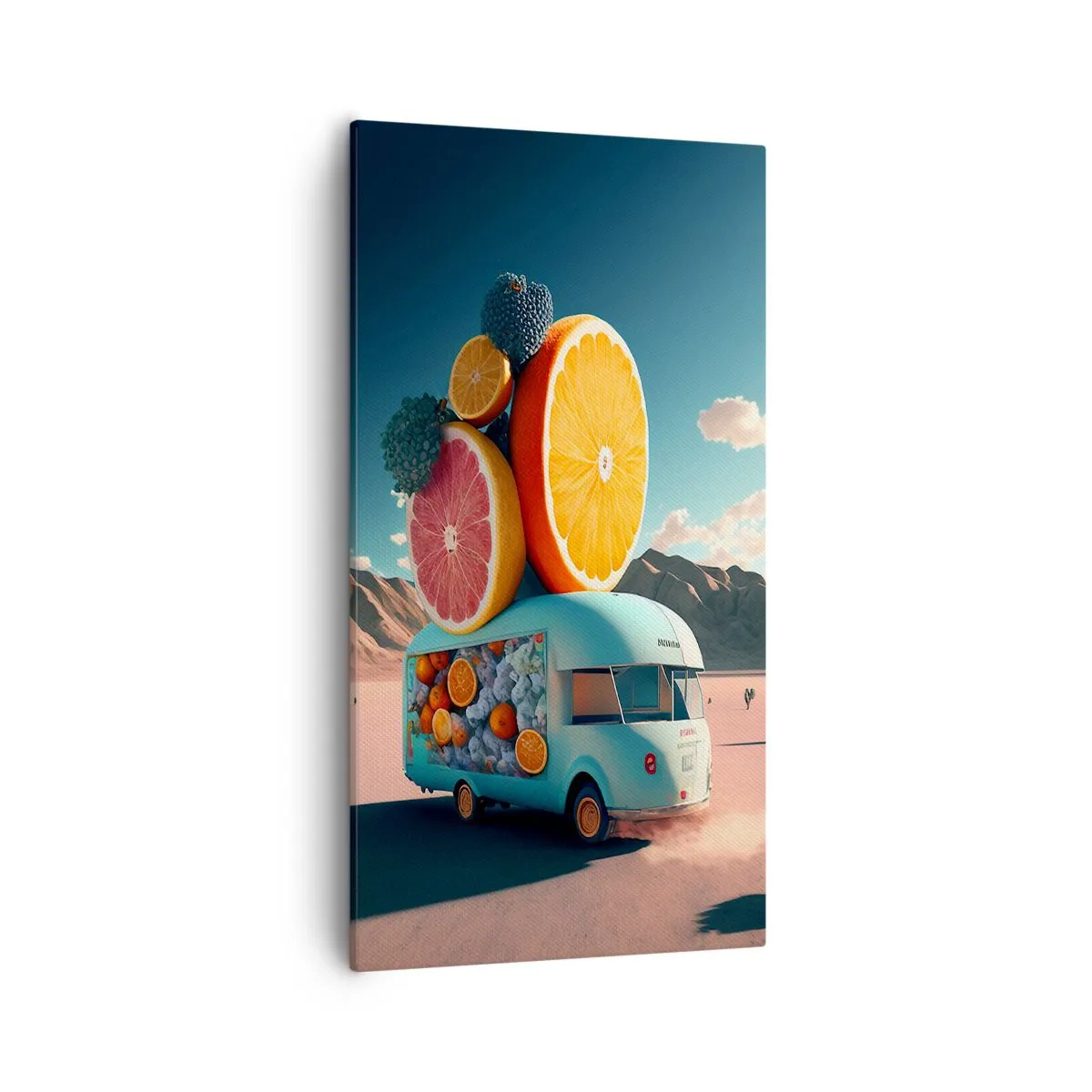 Bild auf Leinwand - Leinwandbild - Geschmack von Urlaub - 55x100 cm