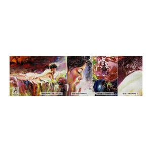 Fototapeten Muster Premium Canvas - Venus in Gedanken - Frau, Körper, Stück - 100x30 cm
