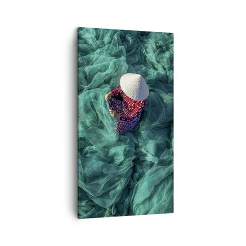 Bild auf Leinwand - Leinwandbild - In einem Meer aus Netzen - 45x80 cm
