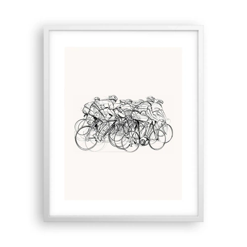 Poster in einem weißen Rahmen - Gemeinsam als Team - 40x50 cm