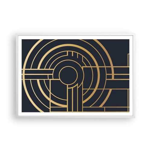 Poster in einem weißen Rahmen - Wendungen der Dinge - 100x70 cm