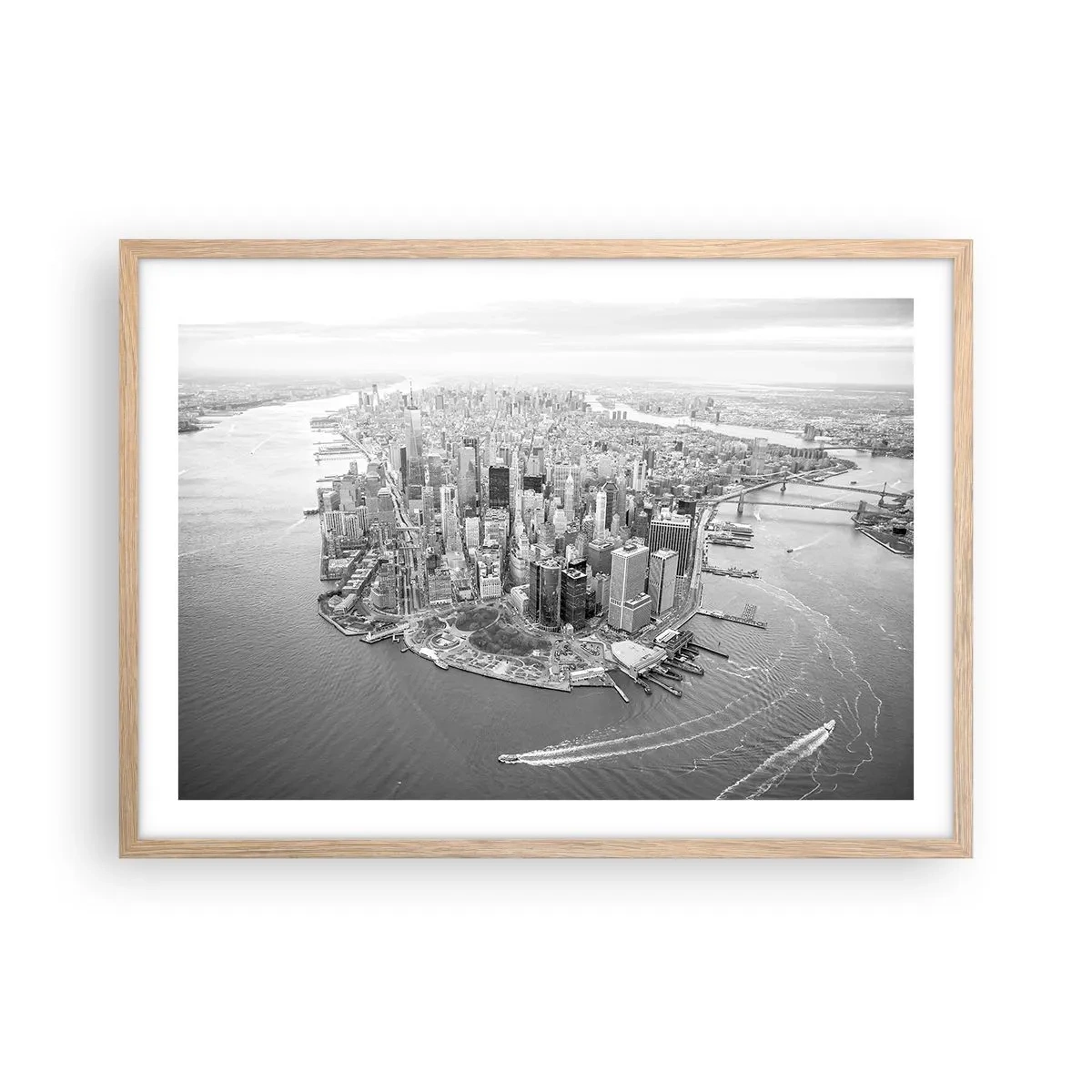 Poster in einem Rahmen aus heller Eiche - Und wie kann es man nicht lieben? - 70x50 cm