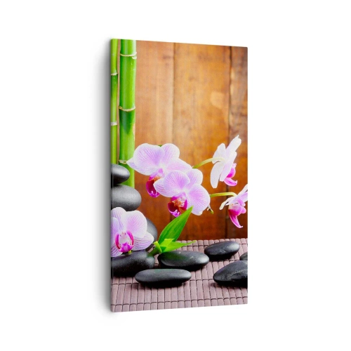 Bild auf Leinwand - Leinwandbild - Treffen Sie die Freuden des Ostens - 45x80 cm