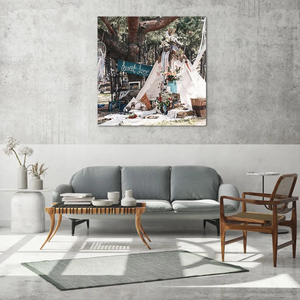 Glasbild - Bild auf glas - Liebe machen ... - 40x40 cm