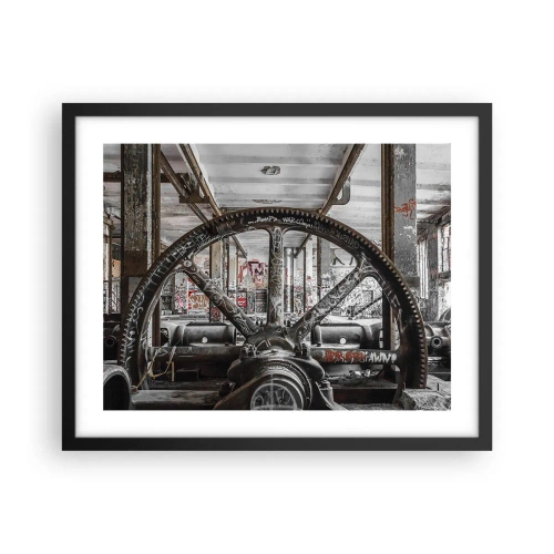 Poster in einem schwarzem Rahmen - Das geheime Leben der Fabrik - 50x40 cm