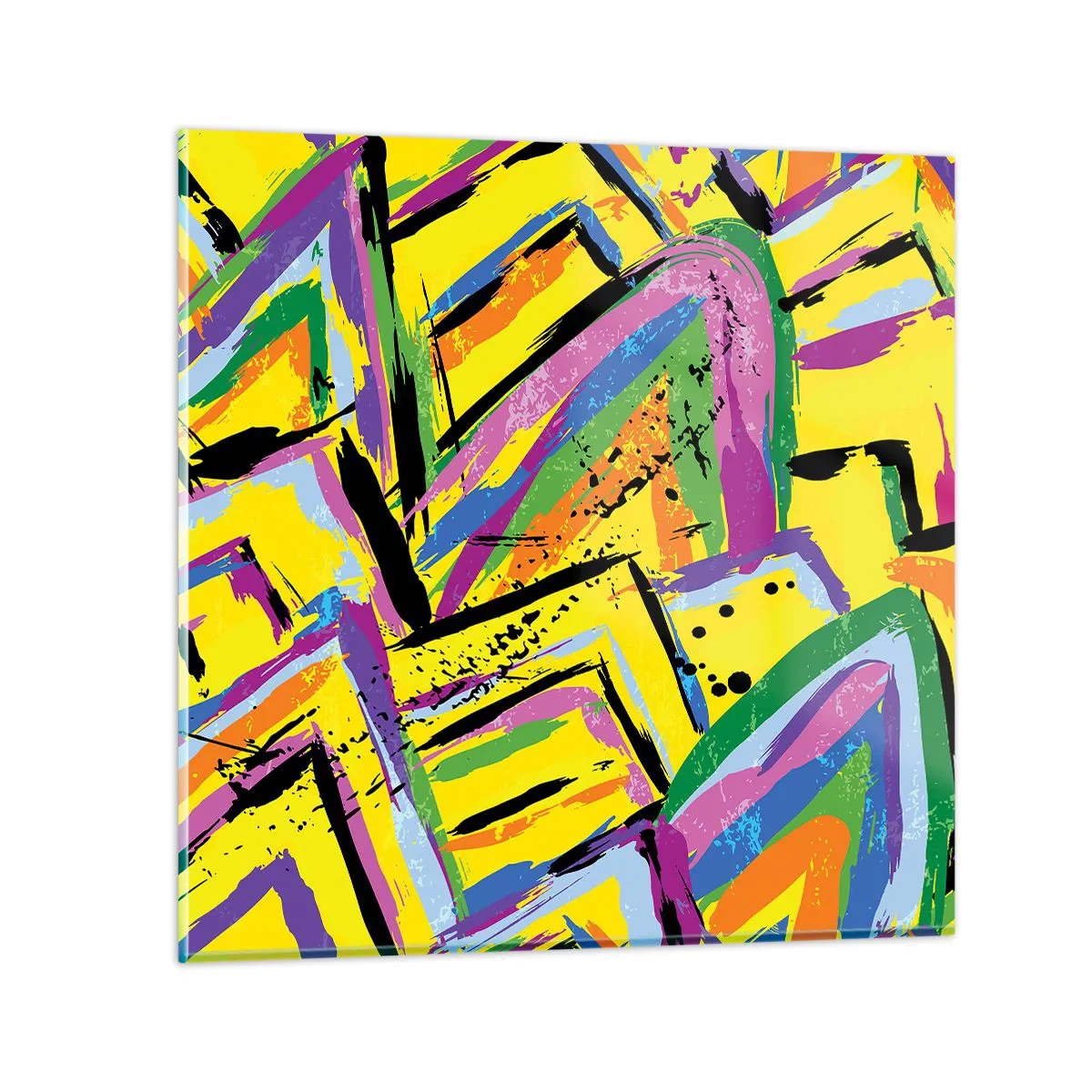 Glasbild - Bild auf glas - Bis sie vor Freude schreit - 60x60 cm