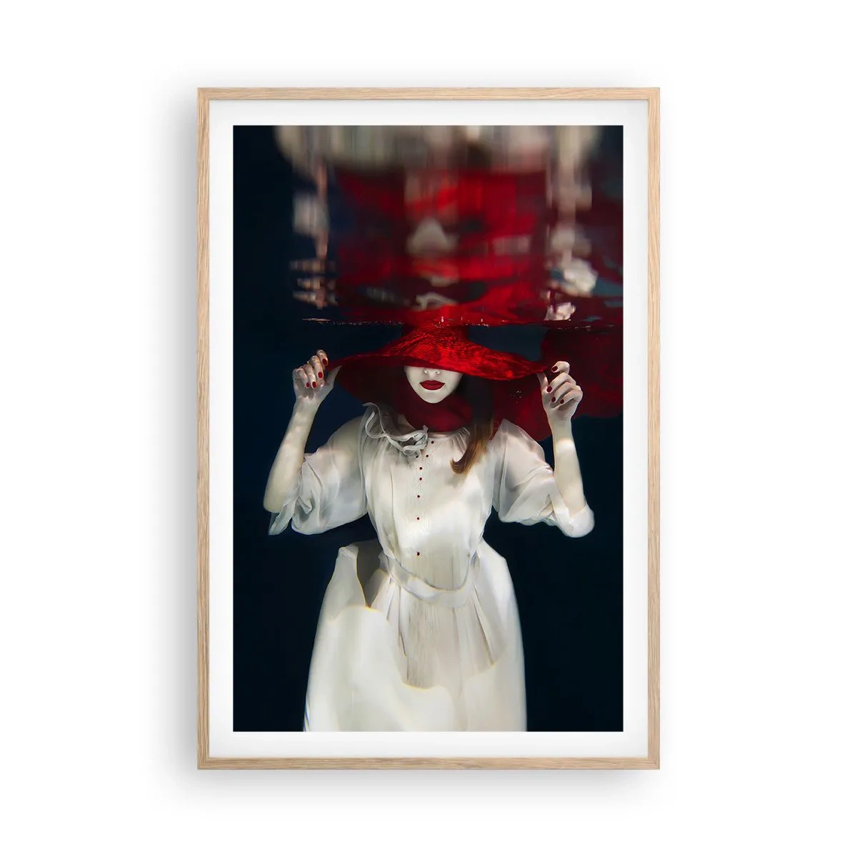 Poster in einem Rahmen aus heller Eiche - Boshafte Göttin in der slawischen Mythologie - 61x91 cm